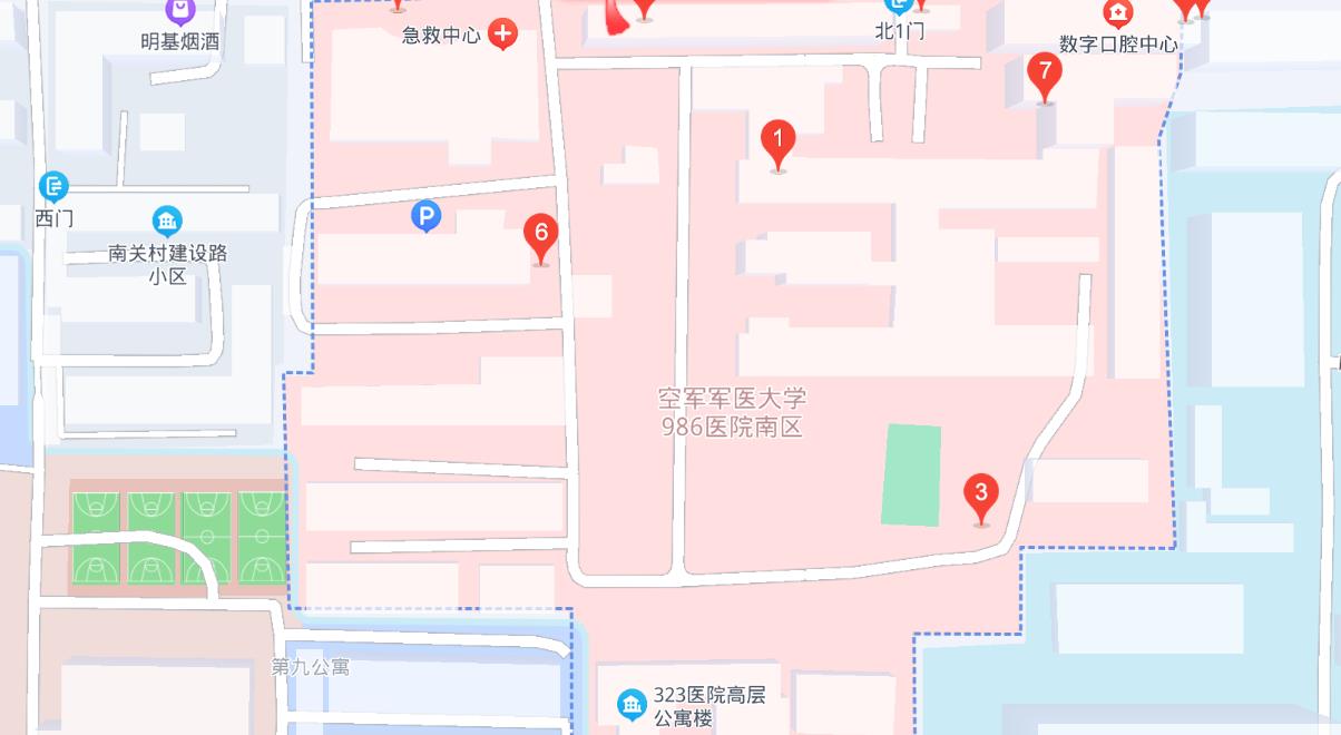 西安市碑林区建设路西段中国人民解放军空军军医大学